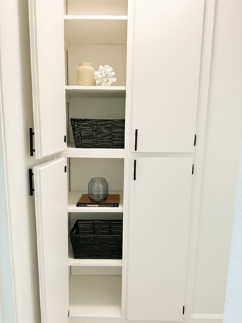 White cabinet