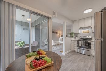 Living and kitchen