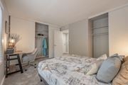 Danville apartment for rent - a bedroom with a bed and a closet at Danville Park, Danville, CA