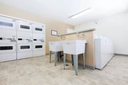 Campbell apartment for rent - a kitchen with white appliances and a counter with two sinks at Campbell West, California
