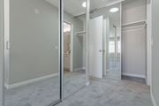 San Diego apartment for rent - an empty bedroom with mirrored closet doors and a bathroom at Citra Apartments LLC, California, 92107
