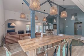 Napa apartment for rent - a dining room with a wooden table and chairs at Napa Green Apartments LLC, Napa, CA
