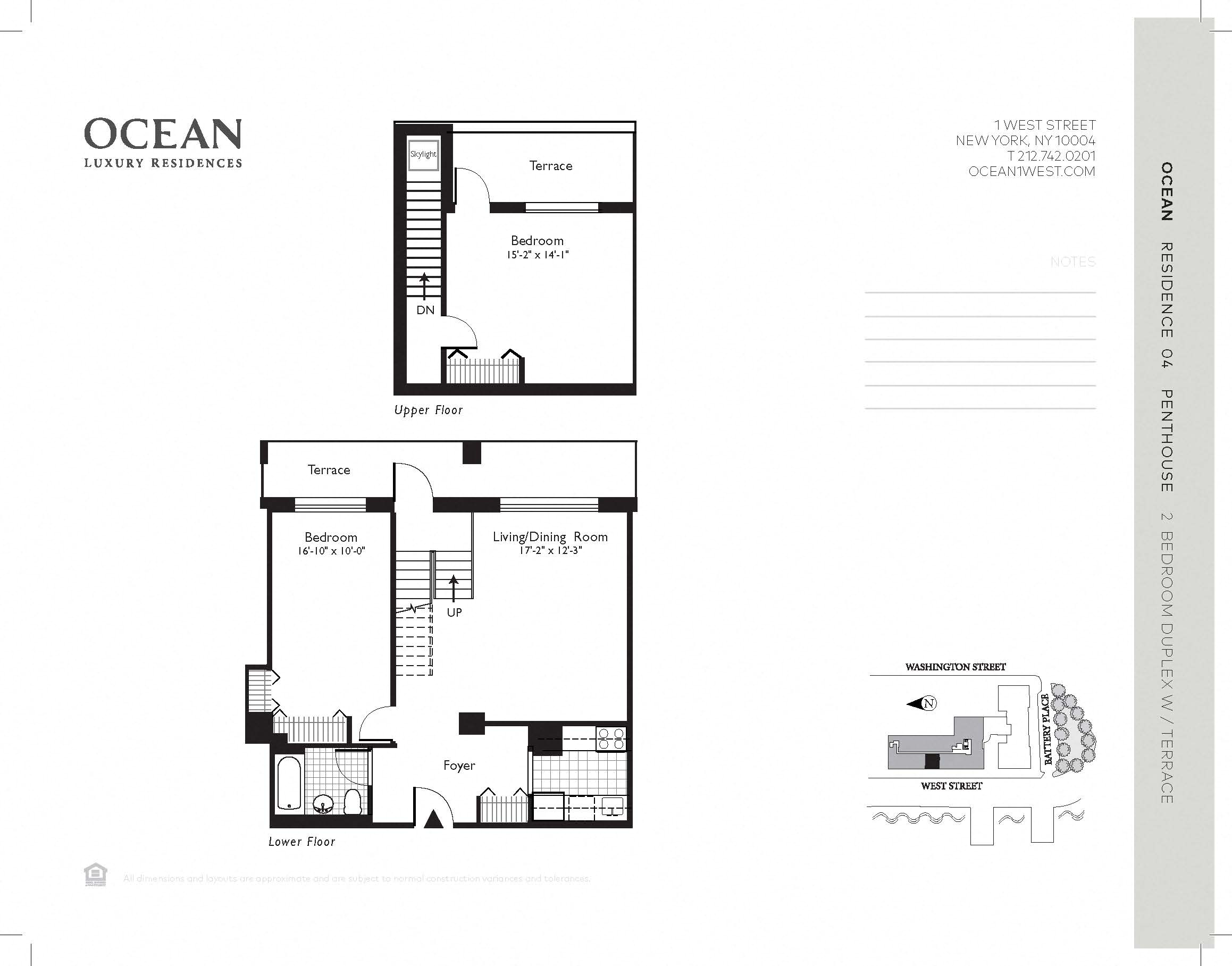 Floor plan for 2 beds, 2 baths, 1026 sqft