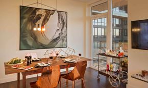 New York apartment for rent - Open concept dining room at SKY Apartments, New York