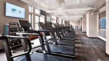 Modern fitness center at one west,  new york,10004