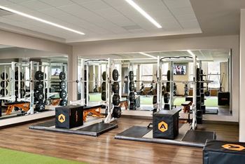 Fully equipped fitness center at one west,new york, ny