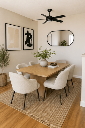 Concord apartment for rent - A dining room with a table and chairs.
