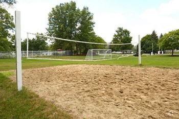 Volleyball court & soccer field