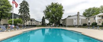Sparkling swimming pool