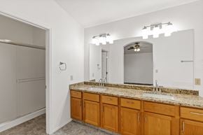 Oro Valley apartment for rent - a bathroom with a sink and a mirror and a shower