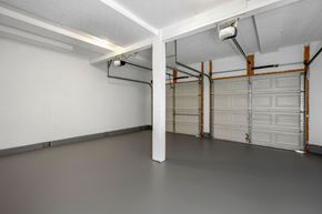 Batavia apartment for rent - A garage with a white wall and a white ceiling.