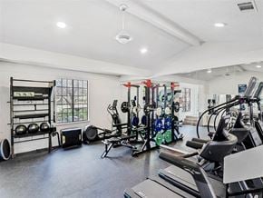 Austin apartment for rent - the gym is equipped with cardio equipment and weights