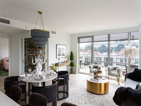Washington apartment for rent - a living room filled with furniture and a large window