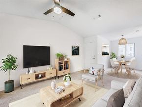 Tampa apartment for rent - a living room with a couch and a tv