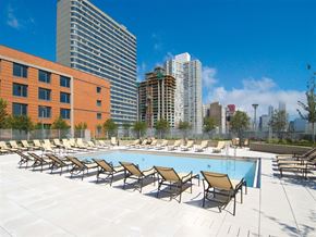 Chicago apartment for rent - the pool at the residences at city center apartments