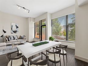 Silver Spring apartment for rent - a dining room with a table and chairs