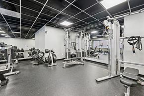 Washington apartment for rent - A spacious gym with a variety of equipment.
