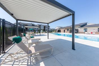 Large pool with sundeck