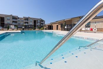 Large pool with sundeck