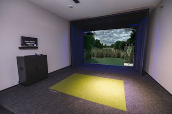 Golf simulator room