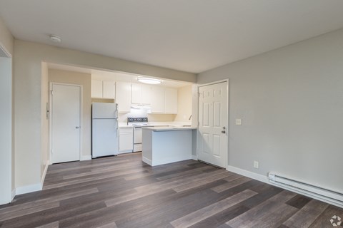 Floor plan for 1 bed, 1 bath, 550 sqft