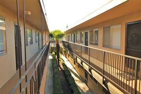 Oakland apartment for rent - a view of the outside of a train from the window