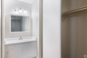 El Sobrante apartment for rent - a bathroom with a sink and a mirror and a closet