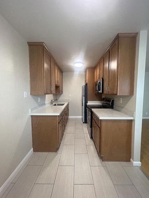 Floor plan for 1 bed, 1 bath, 550 sqft