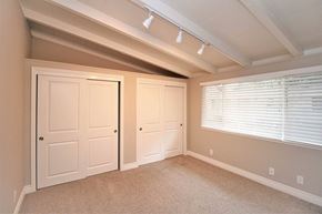Lafayette apartment for rent - a bedroom with two closets and a window