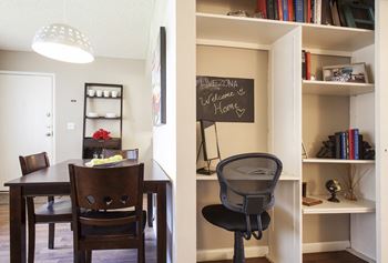 Built in bookcases and storage