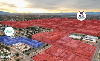 Directly across from the university of arizona