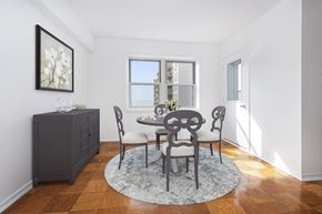 Long Beach apartment for rent - A dining room with a table set for four.