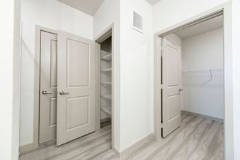 Abundant closet space