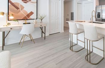 Luxury vinyl wood plank flooring