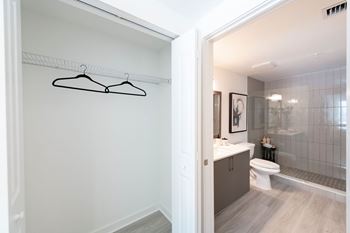 Abundant closet space