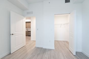 Abundant closet space