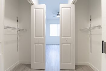 Abundant closet space
