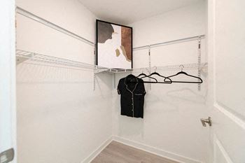 Abundant closet space