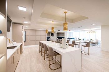 Well-appointed club lounge