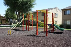 Merced apartment for rent - Playground with green slide