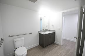 Park City apartment for rent - an empty bathroom with a toilet and a sink