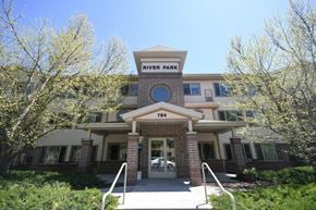 Logan apartment for rent - a large building with stairs in front of it