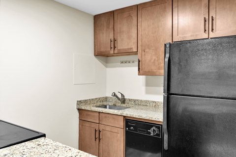 Floor plan for studio, 1 bath, 380 sqft