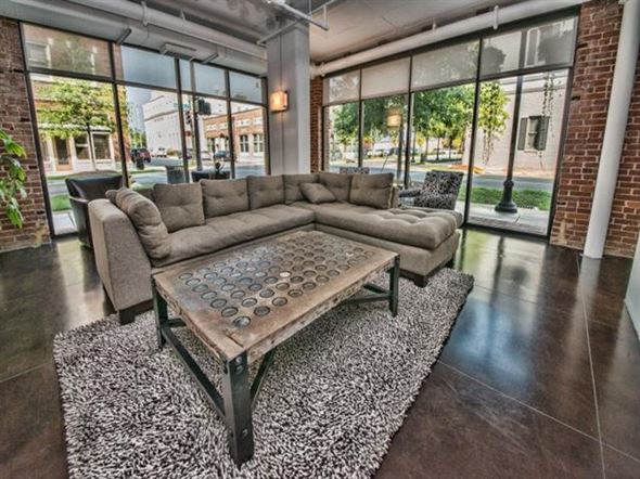 Huntsville apartment for rent - a living room with a couch and a coffee table