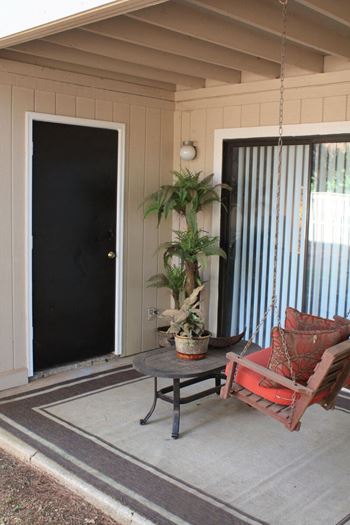 Private balconies and patios with extra storage