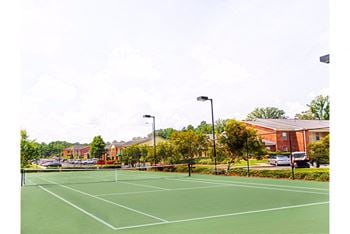 Lighted tennis court