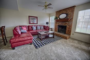 Fireplaces in select apartment homes