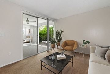Phoenix apartment for rent - a living room with a couch and a coffee table