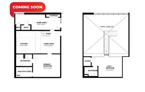 Floor plan for 2 beds, 2 baths, 1676 sqft