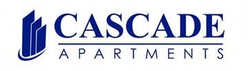 Jacksonville apartment for rent - a blue and white logo for cascade apartments